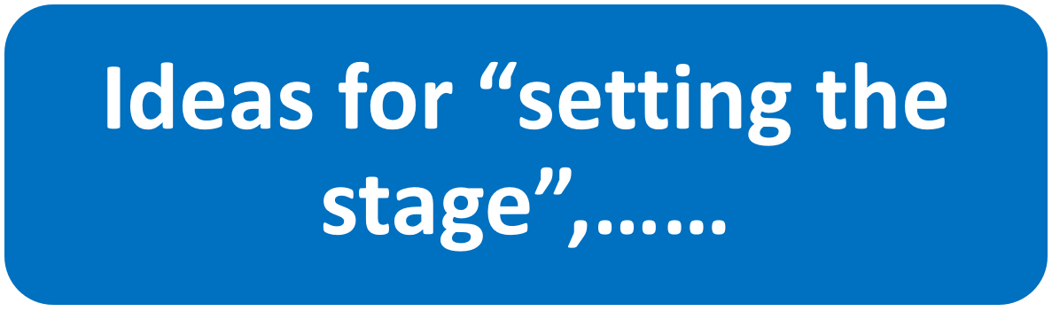 Set the stage block